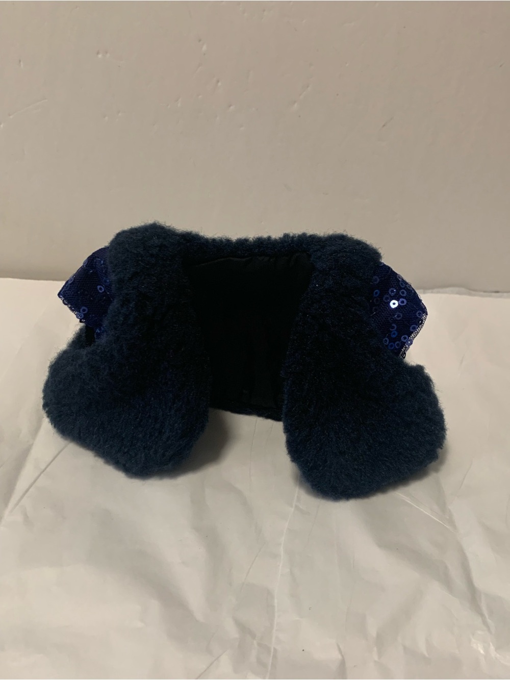 American Girl Doll Navy Blue Faux Fur Holiday Shrug